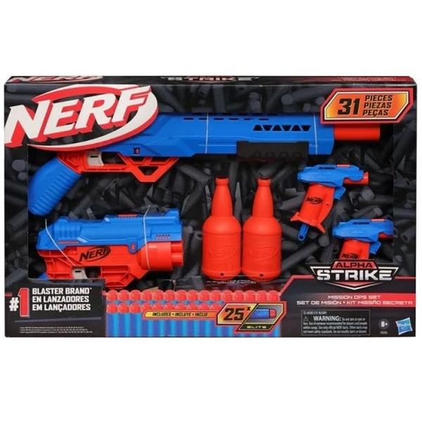 Imagem de Lançador nerf alpha strike kit missão secreta - hasbro f2556