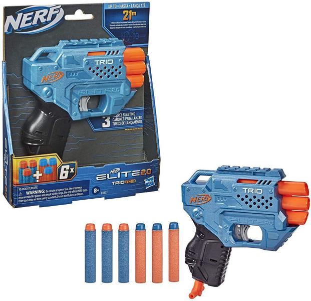 Lançador Nerf Elite 2.0 Trio TD-3 Hasbro E9957 Imagem de Lançador Nerf Elite 2.0 Trio TD-3 Hasbro E9957