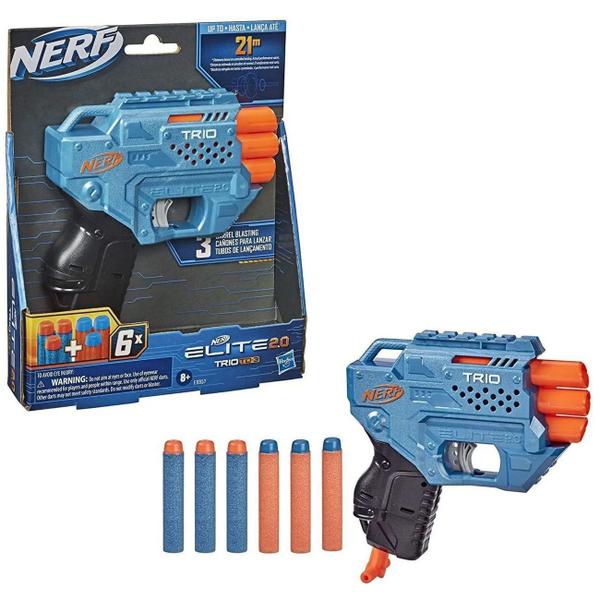 Imagem de Lançador Nerf Elite Trio TD-3 Hasbro