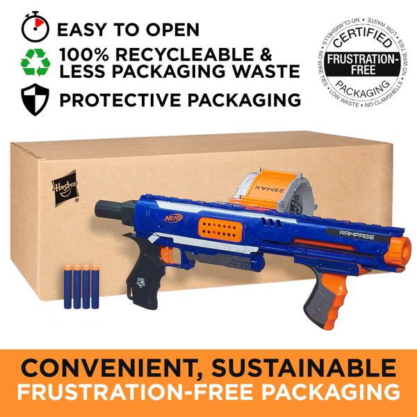 Lançador Nerf Rampage N-Strike Elite com Tambor de 25 Dardos