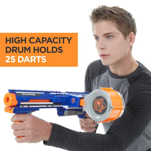 Lançador Nerf Rampage N-Strike Elite com Tambor de 25 Dardos