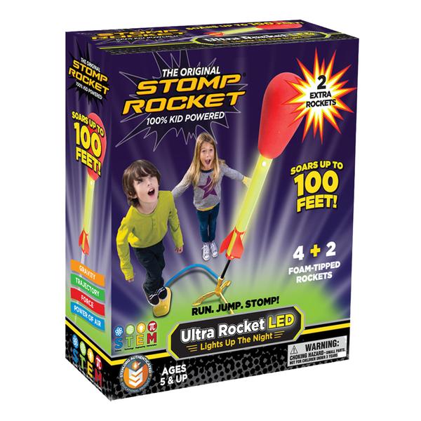 Imagem de Lançador original Toy Stomp Rocket com 6 foguetes LED de mais de 5 anos