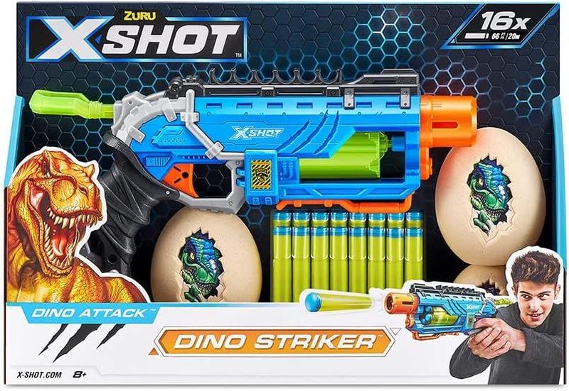 Imagem de Lancador x-shot dino attack - dino striker blue - candide