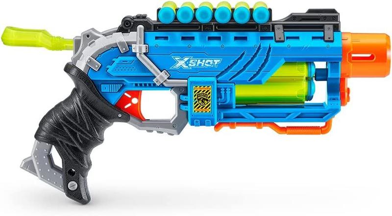 Lancador x-shot dino attack - dino striker blue - candide Imagem de Lancador x-shot dino attack - dino striker blue - candide