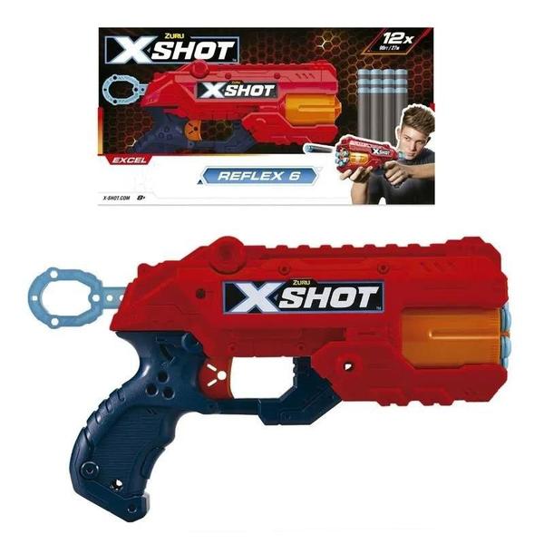 Imagem de Lançador X-Shot Red Tk6 12 Dardos Candide