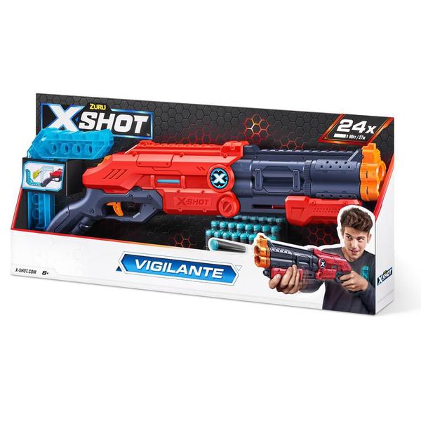 Lancador Xshot Red Vigilante 24 Dardos - Candide Imagem de Lancador Xshot Red Vigilante 24 Dardos
