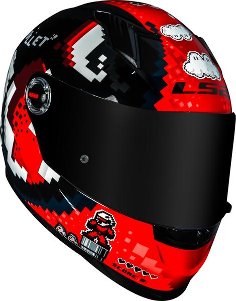 Lançamento Capacete Ls2 Ff358 Bullet Black Red Preto Vermelho Imagem de Lançamento Capacete Ls2 Ff358 Bullet Black Red Preto Vermelho