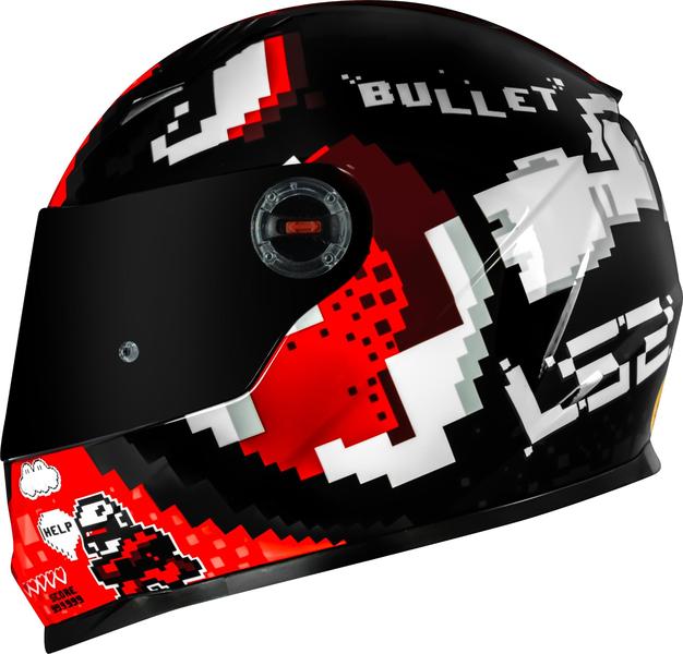 Lançamento Capacete Ls2 Ff358 Bullet Black Red Preto Vermelho Imagem de Lançamento Capacete Ls2 Ff358 Bullet Black Red Preto Vermelho