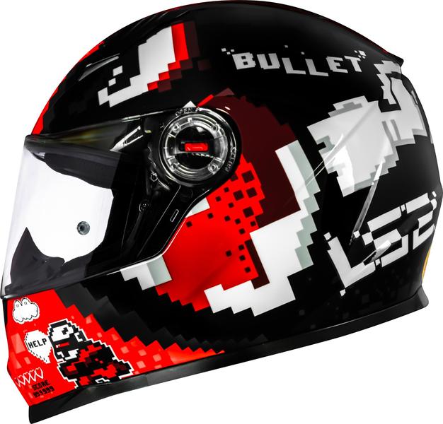 Lançamento Capacete Ls2 Ff358 Bullet Black Red Preto Vermelho Imagem de Lançamento Capacete Ls2 Ff358 Bullet Black Red Preto Vermelho
