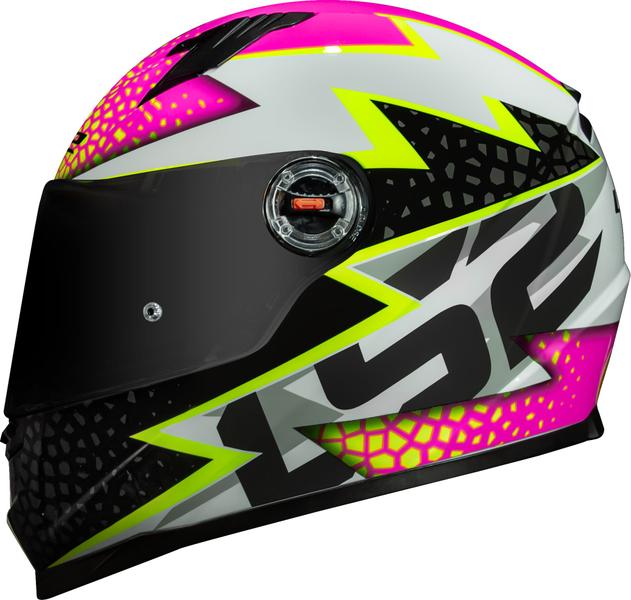 Imagem de Lançamento Capacete Ls2 Ff358 Speedy Branco Rosa Feminino masculino 