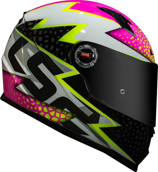 Imagem de Lançamento Capacete Ls2 Ff358 Speedy Branco Rosa Feminino masculino 