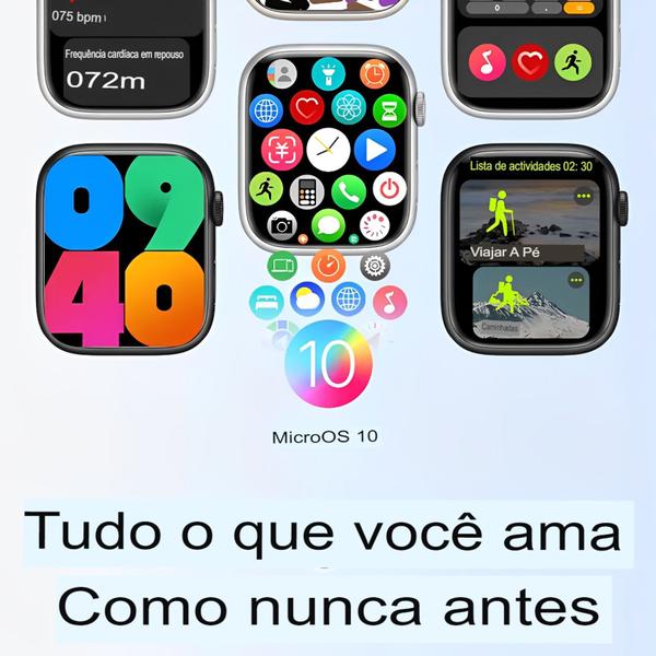 Imagem de Lançamento Relógio Smartwatch W29s Tela Amoled Chatgpt 45mm Gps Watch 9