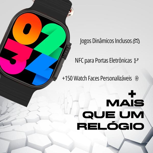 Imagem de Lançamento Smartwatch Js Hello 9 Amoled 2024 Gps Chatgpt Original + Película