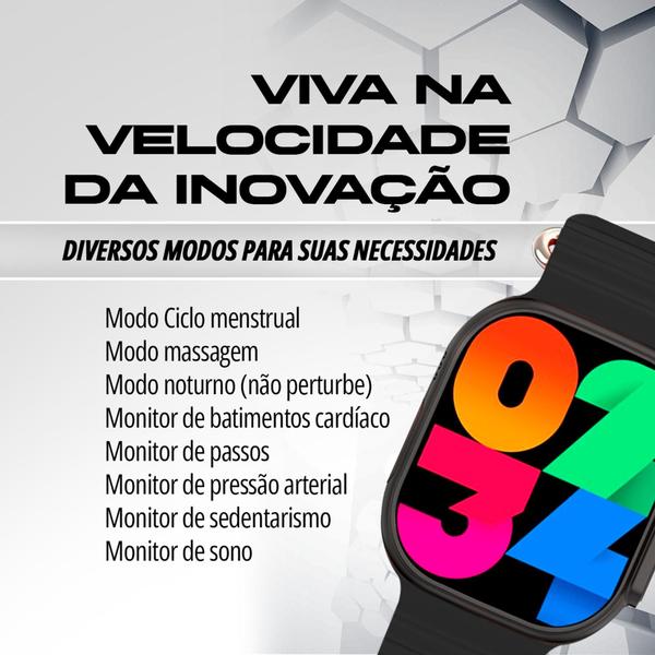 Imagem de Lançamento Smartwatch Js Hello 9 Amoled 2024 Gps Chatgpt Original + Película