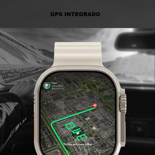 Imagem de Lançamento Smartwatch Ultra 3 Ai Chip 5g Câmera Wifi 16gb + 4 Pulseiras