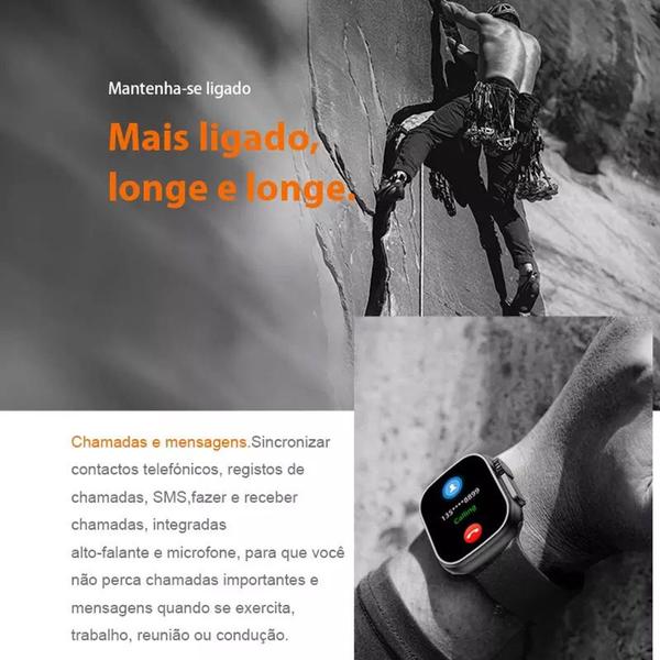 Imagem de Lançamento Smartwatch W68 Ultra Séries 8 Nfc 49mm + 2 pulseiras