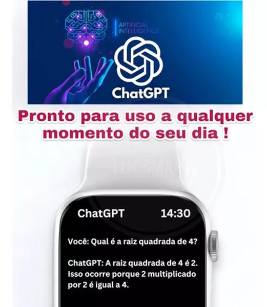 Imagem de Lançamento Smartwatch W99+ 45mm Amoled Nfc Chatgpt Original + Pulseira Extra