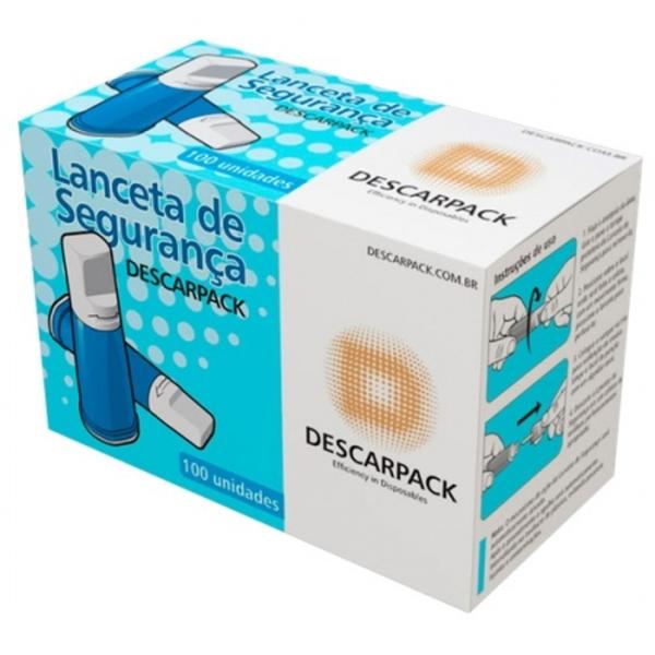 Imagem de Lanceta de segurança especial descarpack - 28g  - cx c100un