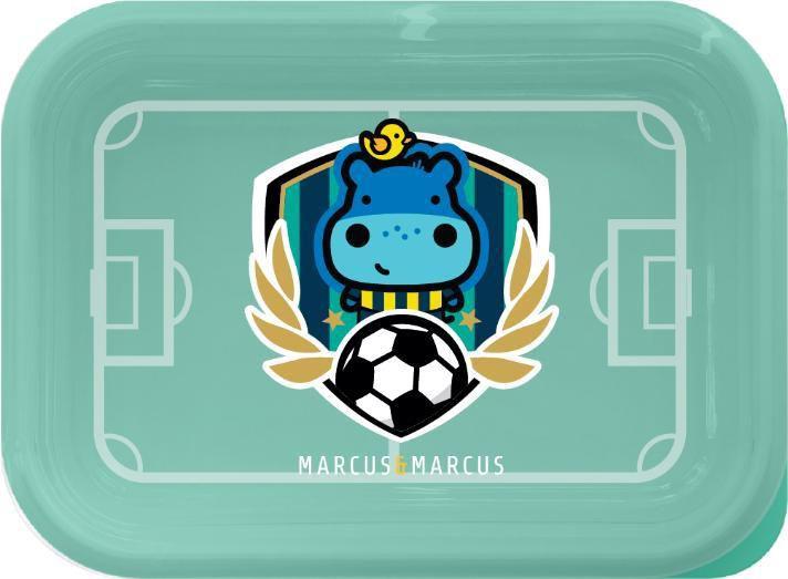 Imagem de Lancheira 2 Estágios Em Inox Futebol - ul Marcus & Marcus