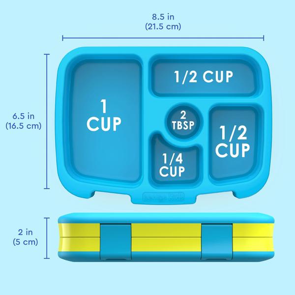 Imagem de Lancheira à prova de vazamento, 5 compartimentos estilo Bento - Livre de BPA