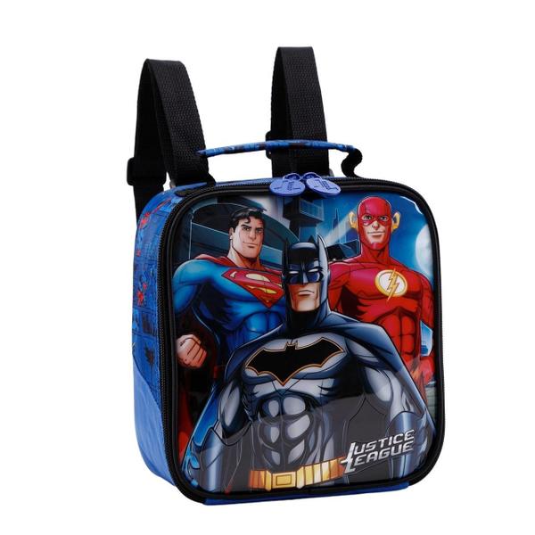 Imagem de Lancheira Batman Superman Bolsa Térmica Escolar Infantil Dc