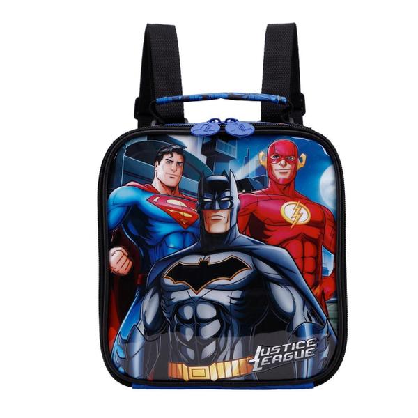 Imagem de Lancheira Batman Superman Bolsa Térmica Escolar Infantil Dc