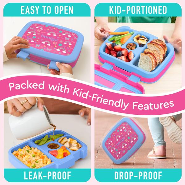 Imagem de Lancheira Bentgo Kids Print de 5 compartimentos em estilo Bento