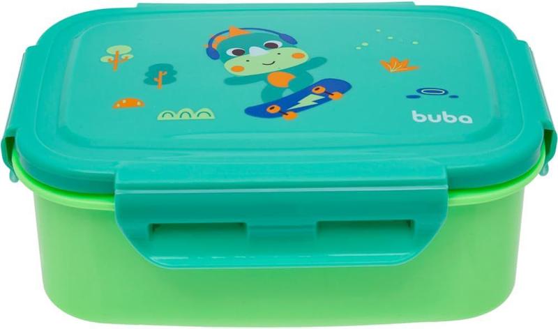 Imagem de Lancheira Bento Box Inox Zoo Dino 600ml - Buba