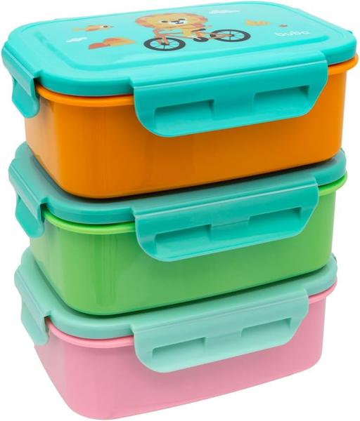 Imagem de Lancheira Bento Box Inox Zoo Dino 600ml - Buba