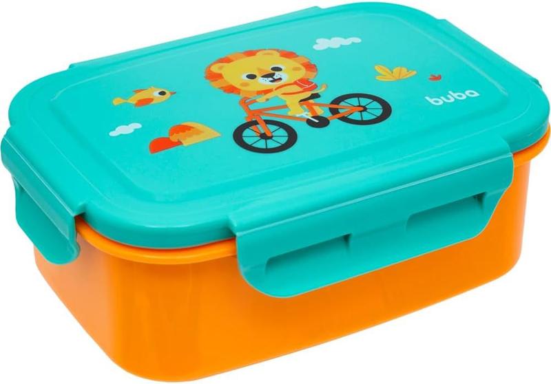 Imagem de Lancheira Bento Box Pote Inox Infantil Com Divisória Buba