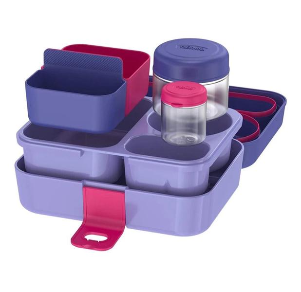 Imagem de Lancheira Bento Box Thermos Lilás 8Pçs