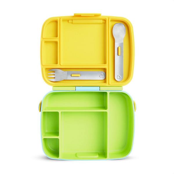 Imagem de Lancheira Bento Box  Verde/Azul/Amarelo - Munchkin