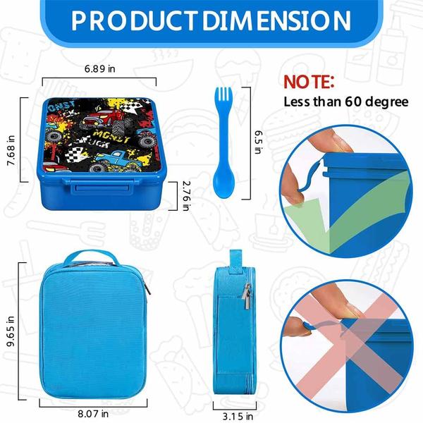 Imagem de Lancheira Bento MAISON HUIS para crianças com sopa térmica 240mL