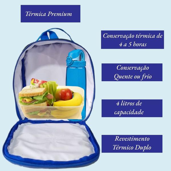 Imagem de Lancheira bolsa Infantil Escolar Porta Lanche- Isolamento térmico