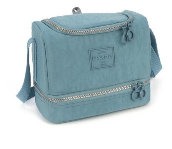 Imagem de Lancheira Bolsa Térmica Escolar Crinkle Up4You - Azul