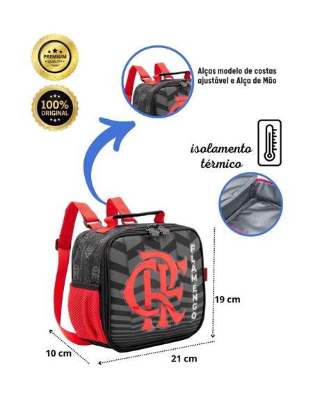 Imagem de Lancheira Bolsa Térmica Escolar Flamengo  13554