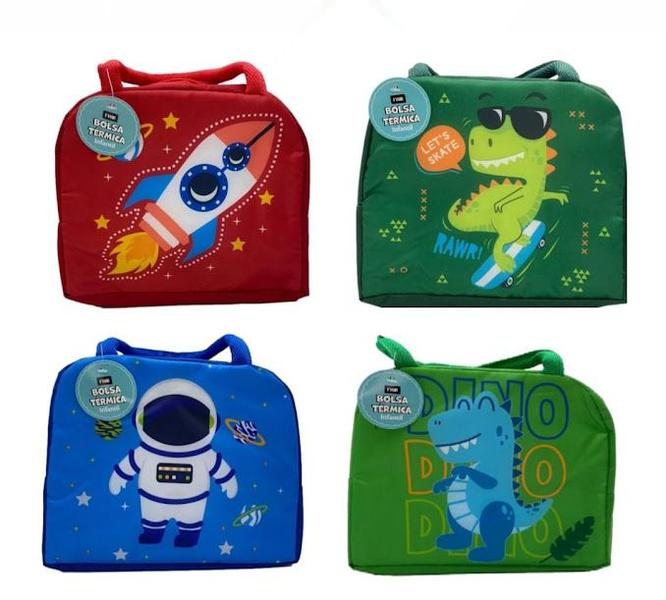 Imagem de Lancheira Bolsa Térmica Escolar Infantil Menino Masculina