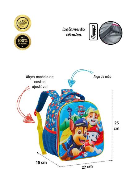 Imagem de Lancheira Bolsa Térmica Escolar Patrulha Canina 13494