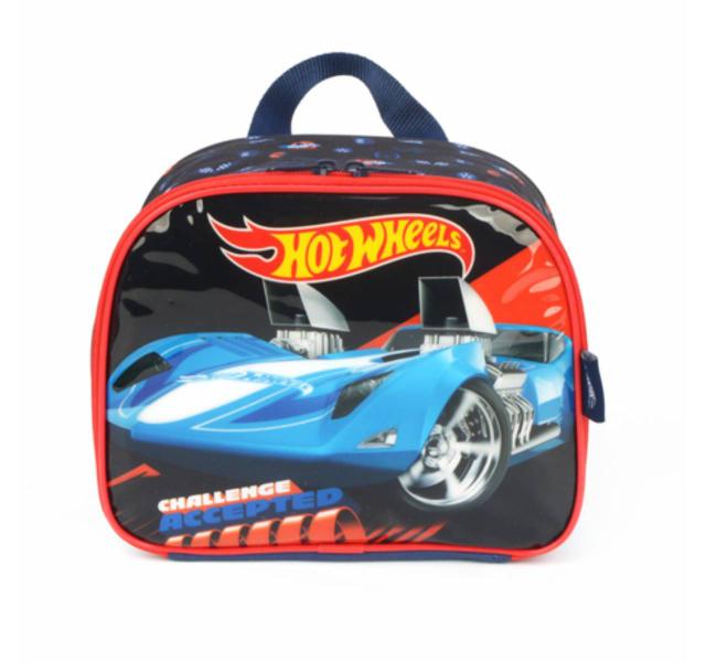 Imagem de Lancheira Costas Hot Wheels Meninos Escolar Infantil