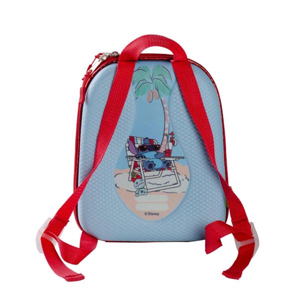 Imagem de Lancheira De Costas Stitch Praia 3D Infantil Impermeável