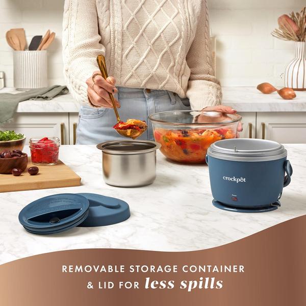 Imagem de Lancheira elétrica Crock-Pot 600ml Faded Blue Portable