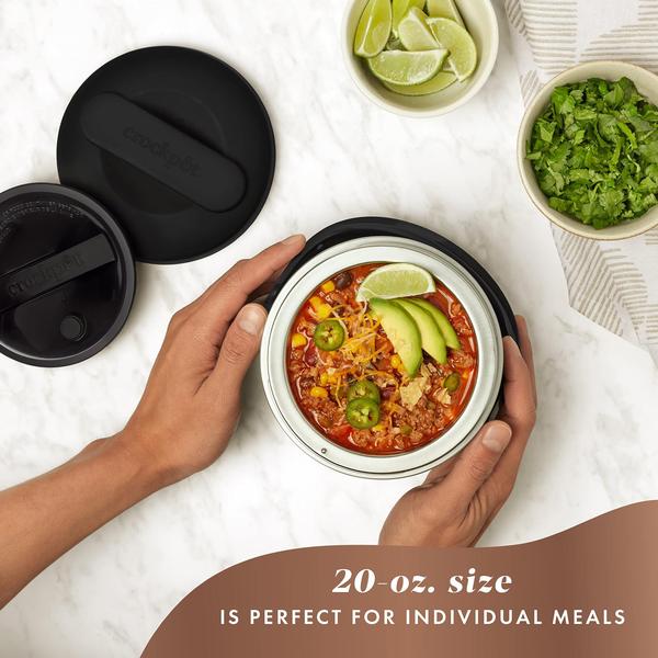 Imagem de Lancheira elétrica Crock-Pot 600ml Portátil Aquecedor de Alimentos Preto