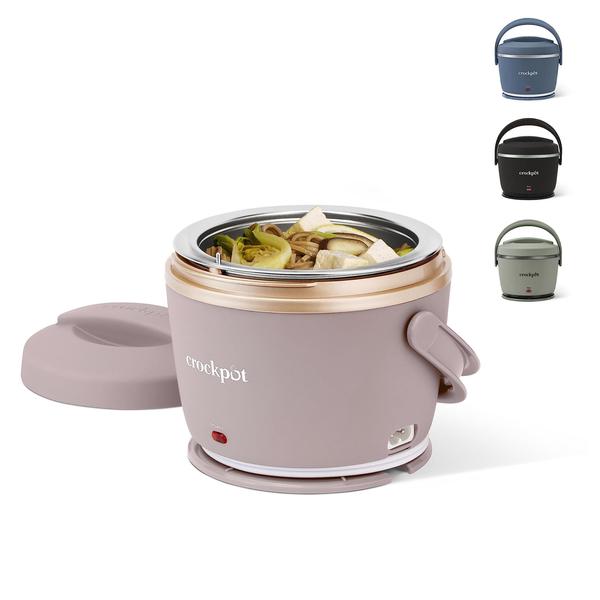 Imagem de Lancheira elétrica Crock-Pot 600ml Portátil Aquecedor de Alimentos Rosa