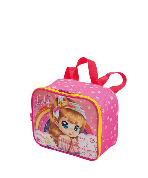 Imagem de Lancheira Escolar Bolsa Térmica Infantil Menina Kids Judy Sestini Resistente Fácil Limpeza Feminina