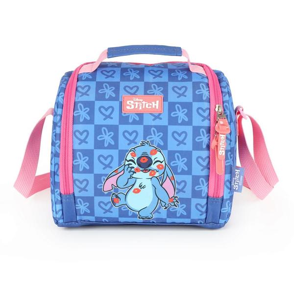 Imagem de Lancheira Escolar Luxcel Stitch Azul