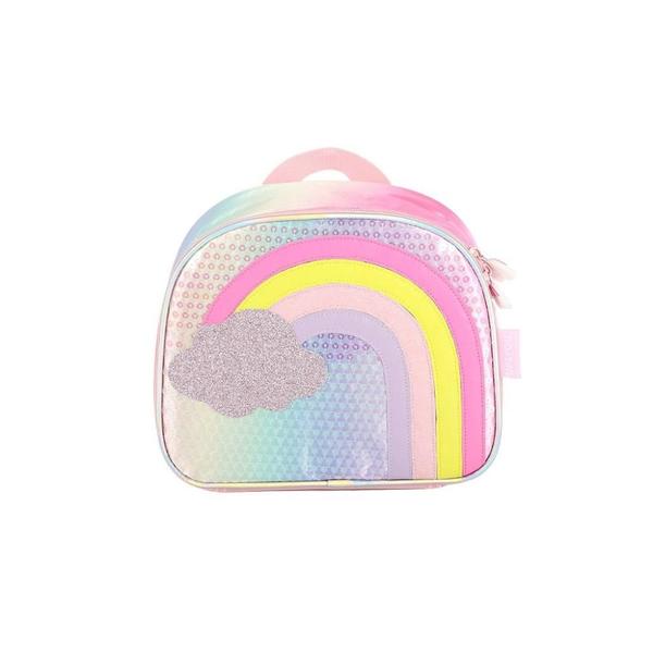 Lancheira Escolar Luxcel Up4You ArcoIris Nuvem Rosa Imagem de Lancheira Escolar Luxcel Up4You ArcoIris Nuvem Rosa