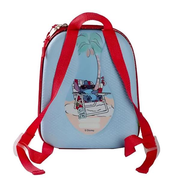 Imagem de Lancheira Escolar Stitch Praia 3857AX24 27x22 cm - Maxtoy