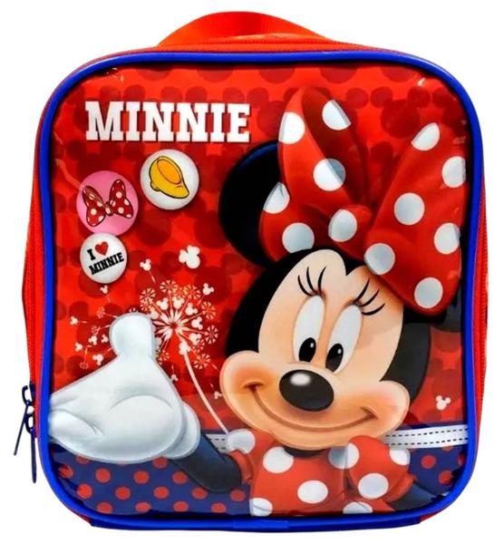 Imagem de Lancheira Escolar Térmica Infantil Personagem Menina Minnie Mouse  Vermelho  Disney  Xeryus