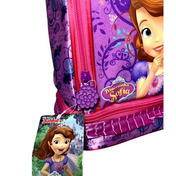 Imagem de Lancheira Escolar Térmica Infantil Personagem Princesa Princesinha Sofia - Disney