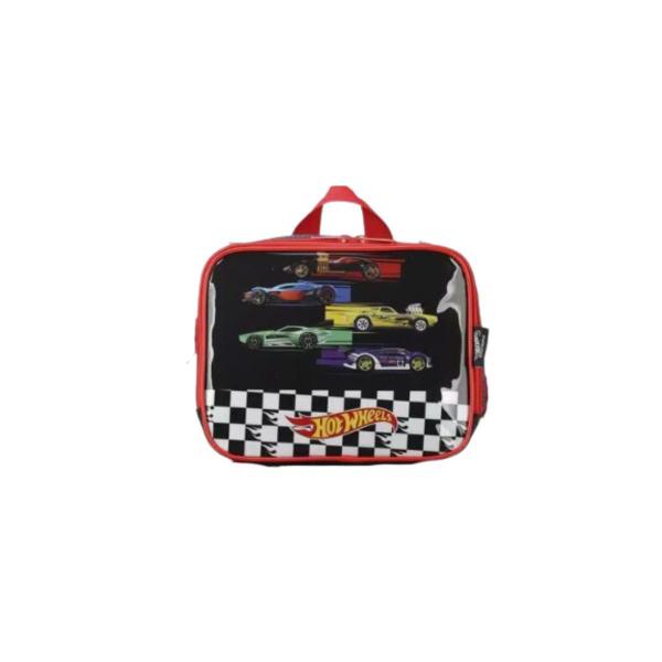 Imagem de Lancheira Hot Wheels Preto Luxcel 23x19x10cm 4,3 Litros